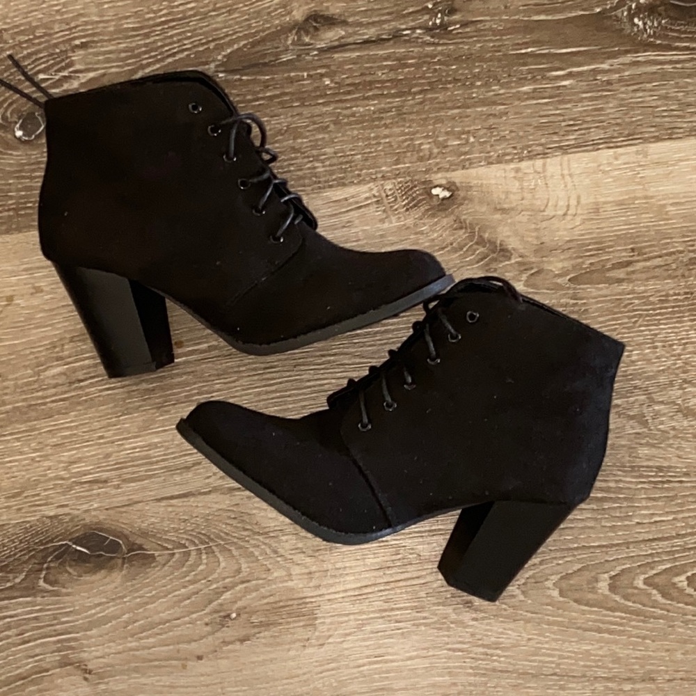 Black ankle boots